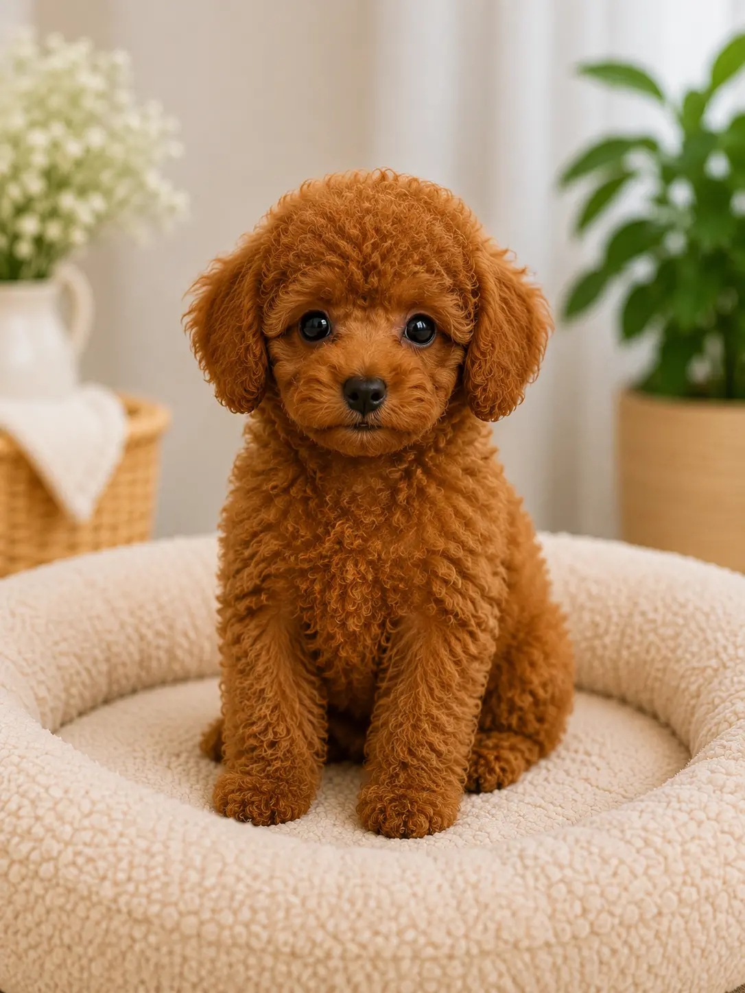Caniche Toy de color rojo