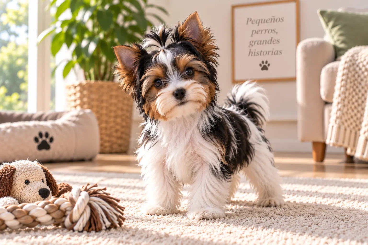 Cachorro Yorkshire Biewer de Alenell Miniaturas en Valencia